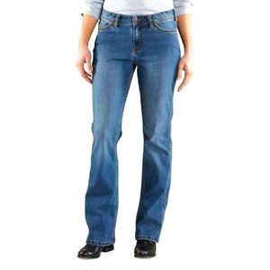 Carhartt women’s curvy fit boot-cut mid-rise jeans